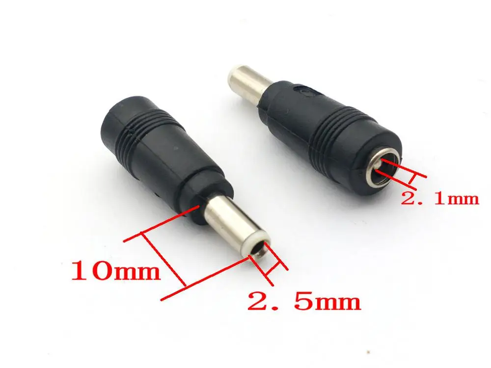 

200pcs NEW copper DC Power 5.5mmx2.1mm Female to 5.5mmx2.5mm Male Adapter