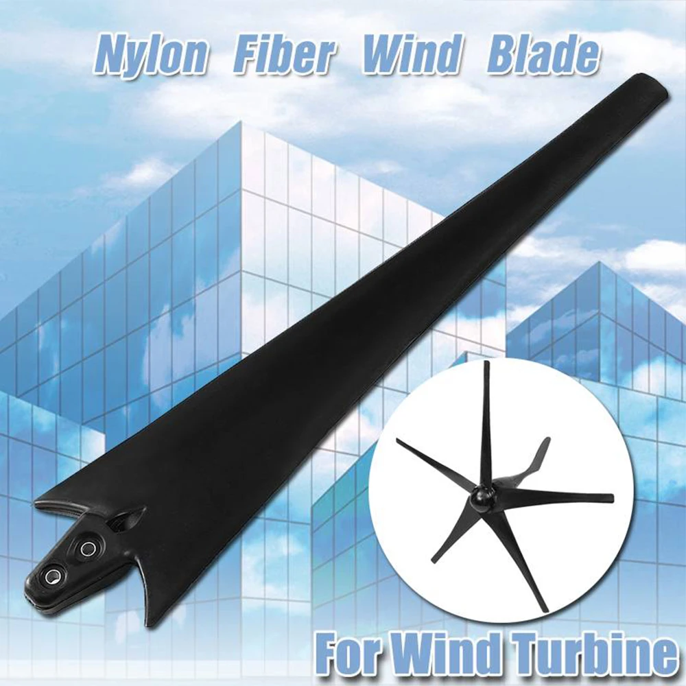 SMARAAD 550/600/650/750/850/900mm Black/White Wind Turbine Generator Blades High Strength Nylon Fiber Windmill Accessories DIY