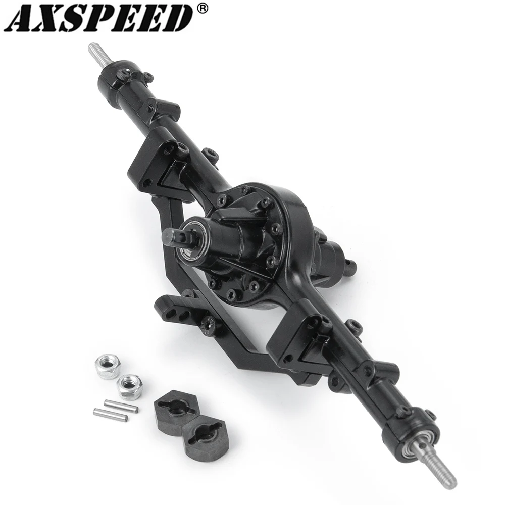 AXSPEED RC Car Metal Axle Complete Middle Axle for 1/10 D90 RC Crawler Truck Rock Car Axles Upgrade Parts