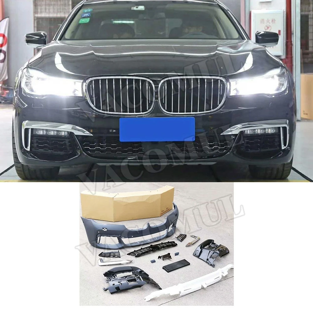 

For 7 Series PP Car Body Kits Front and Rear Bumper Lip Spoiler Wing for BMW G11 G12 730 740 750 760 Sedan M tech M sport 16-18