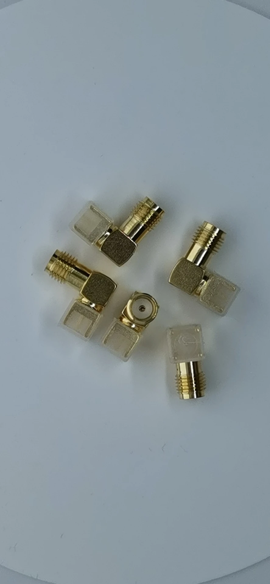 15pcs/lot SMA Female Thru Hole Plug Right Angle SMA-KWE PCB Mount Connector