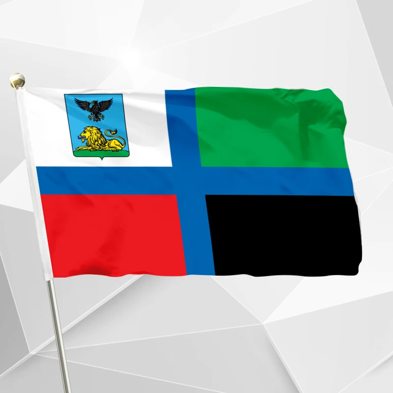 

Belgorod Oblast Flag 90x150cm 3x5ft 100D Polyester Double Stitched High Quality Banner Free Shipping 60x90cm 21x14cm Banner