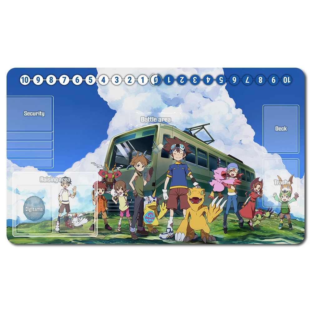 781254 - Board Game DTCG Playmat Table Mat Size 60X35 cm Mousepad Play Mats Compatible for Digimon TCG CCG RPG