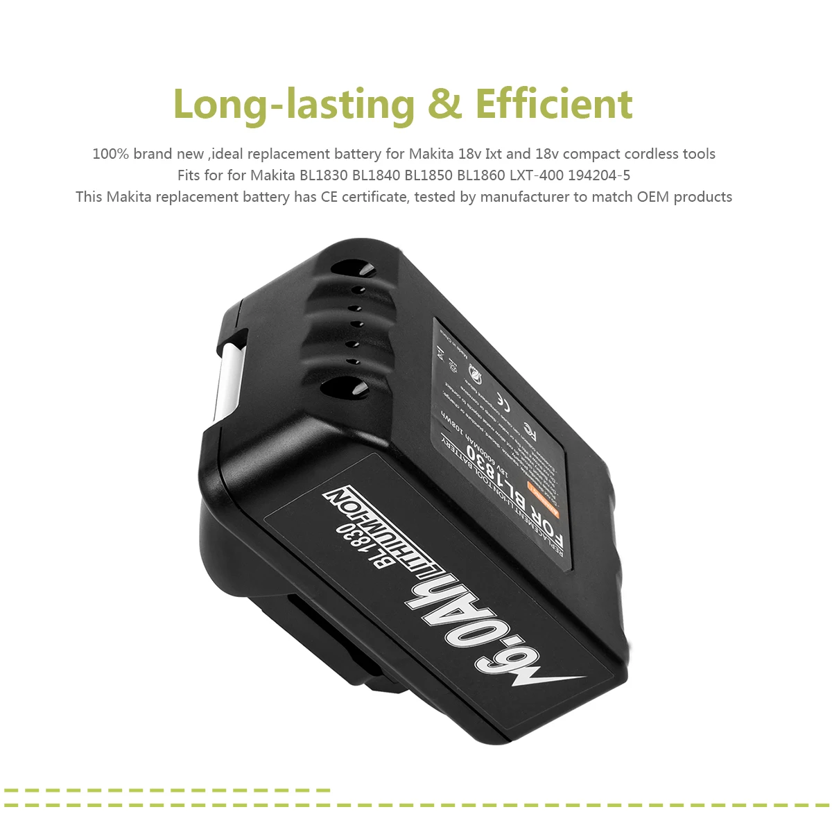 BL1860 6000MAh Sạc Lithium Ion Bateria Cho Makita 18V BL1830 BL1840 BL1850 BL1860B LXT 400 Pin Sạc 18V 14.4V