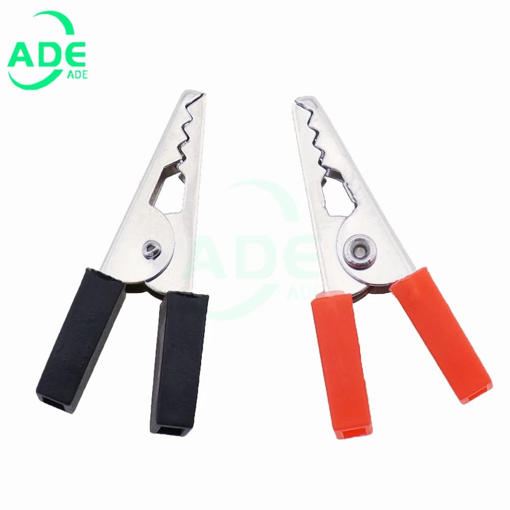 Red Black Alligator Clips Crocodile Terminal Test Electrical Battery Crocodile Clamp 35mm