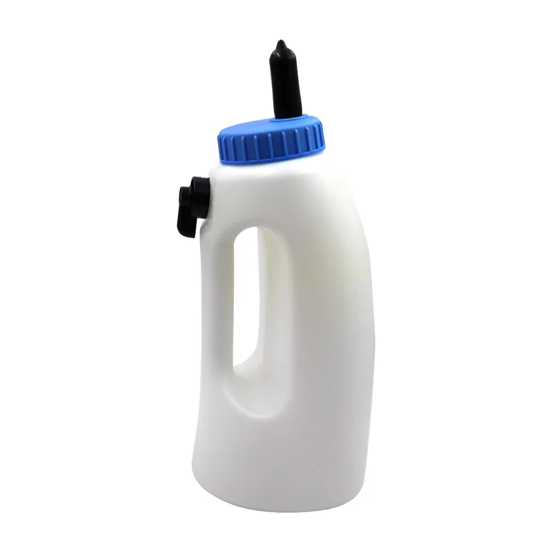 1Pcs Calf Milk Feeder Bottle with Nipple Drinker Feeder Lamb Bottle Holder 2L/4L Screw Set Milking Feeding Replacement Pacifier
