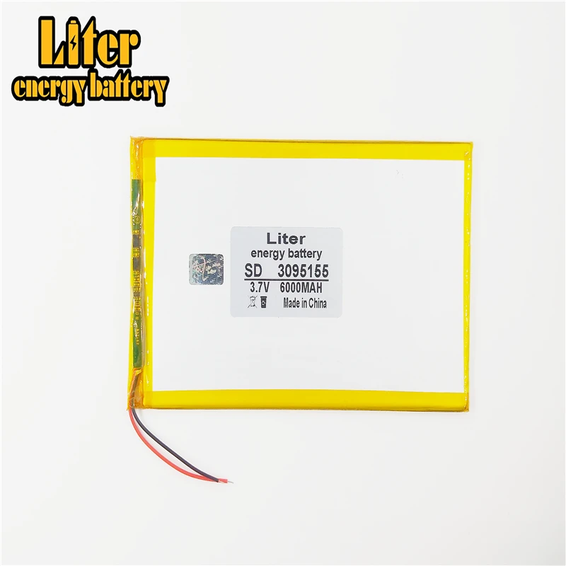 Dung Lượng Lớn 3.7 V 3095155 Pin Máy Tính Bảng 6000 Mah Mỗi Thương Hiệu Máy Tính Bảng Đa Năng Sạc Pin Lithium