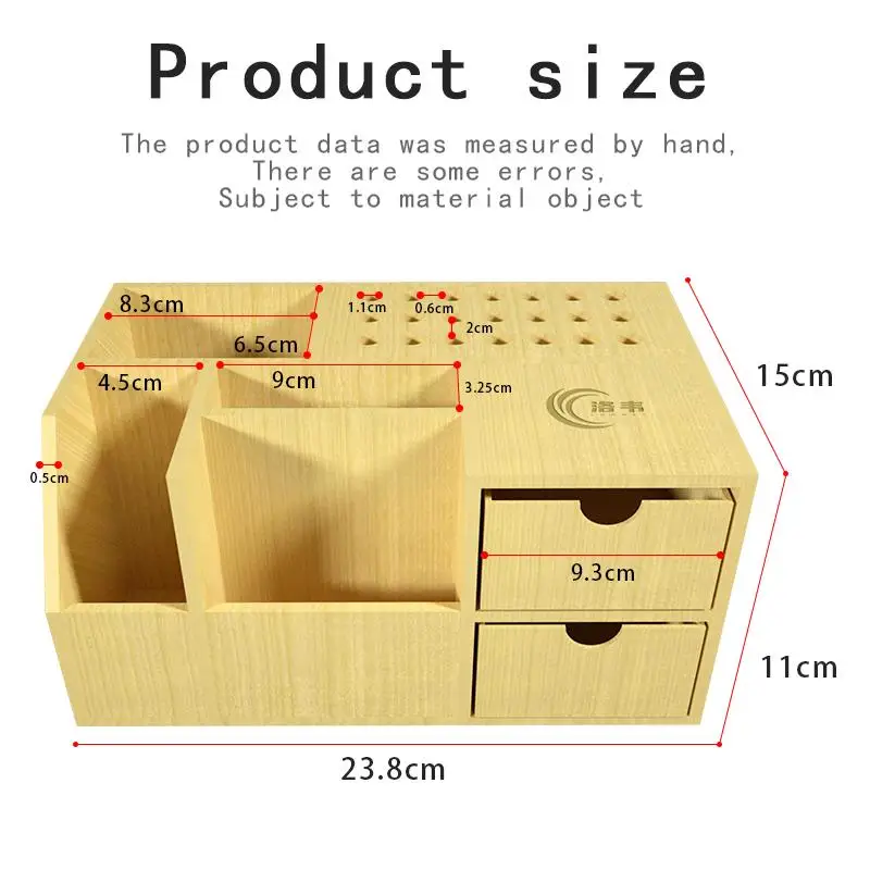 Multifunctional Wooden Storage Box Screwdriver Tweezers Holder Mobile Phone Repair Desktop Storage Tool Parts Box With Drawer