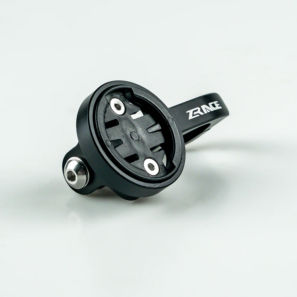 حامل كمبيوتر بمقود ZRACE TT - أسود، حامل تثبيت أمامي خارجي لكاميرا iGPSPORT Garmin Bryton GoPro CATEYE