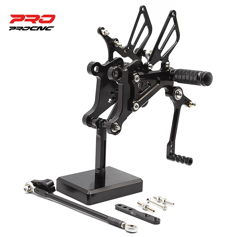 

For Aprilia Rs125 2t 1995-2010 Adjustable Aluminum Motorcycle Rearset Footpeg Pedal Foot Peg Footrest Rear Set Motor Pedal
