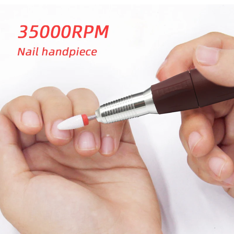 Polishing Machine Jewelry 35000rpm Home Nail Set Foot Repair Tool Professional Nail Equipment 207+120II