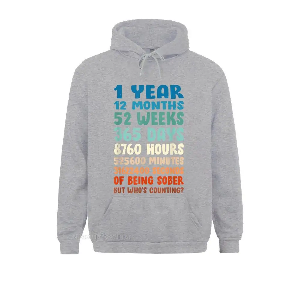 One Year Sober Birthday AA NA Sobriety Hoodie Hoodie Hoodies Discount Crazy Long Sleeve Men Sweatshirts comfortable Sportswears