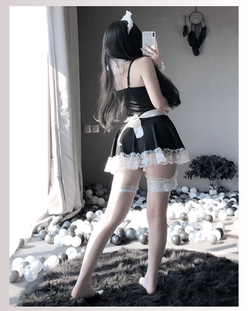 Hot Lolita Meid Uniform Babydoll Jurk Lingerie Porno Erotische Rollenspel Vrouwen Sexy Lingerie Meid Cosplay Kostuums Dienstmeisjes Ondergoed