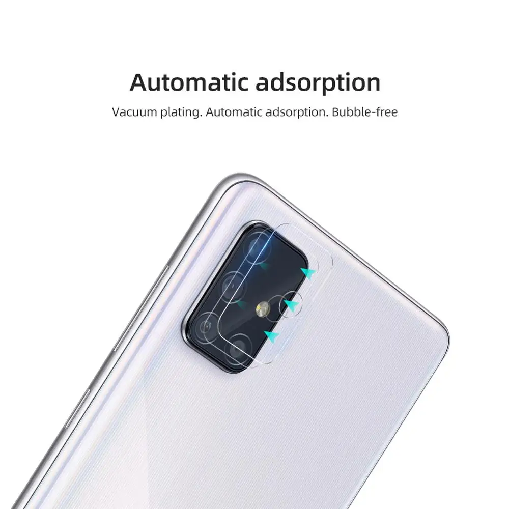 2 Pack Safety Glass on For Samsung Galaxy A21S Camera Lens A31 A41 A21 A11 A51 A71 5G S20 Ultra Plus M31 Screen Protectors Film