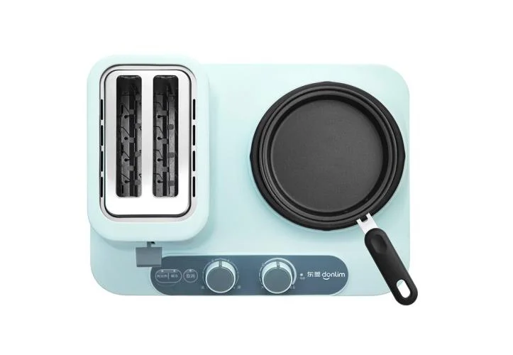 Donlim DL-3405 3in1 petit déjeuner machine à pain torréfacteur ménage petit déjeuner machine oeufs frits poêle à vapeur 220-230-240v