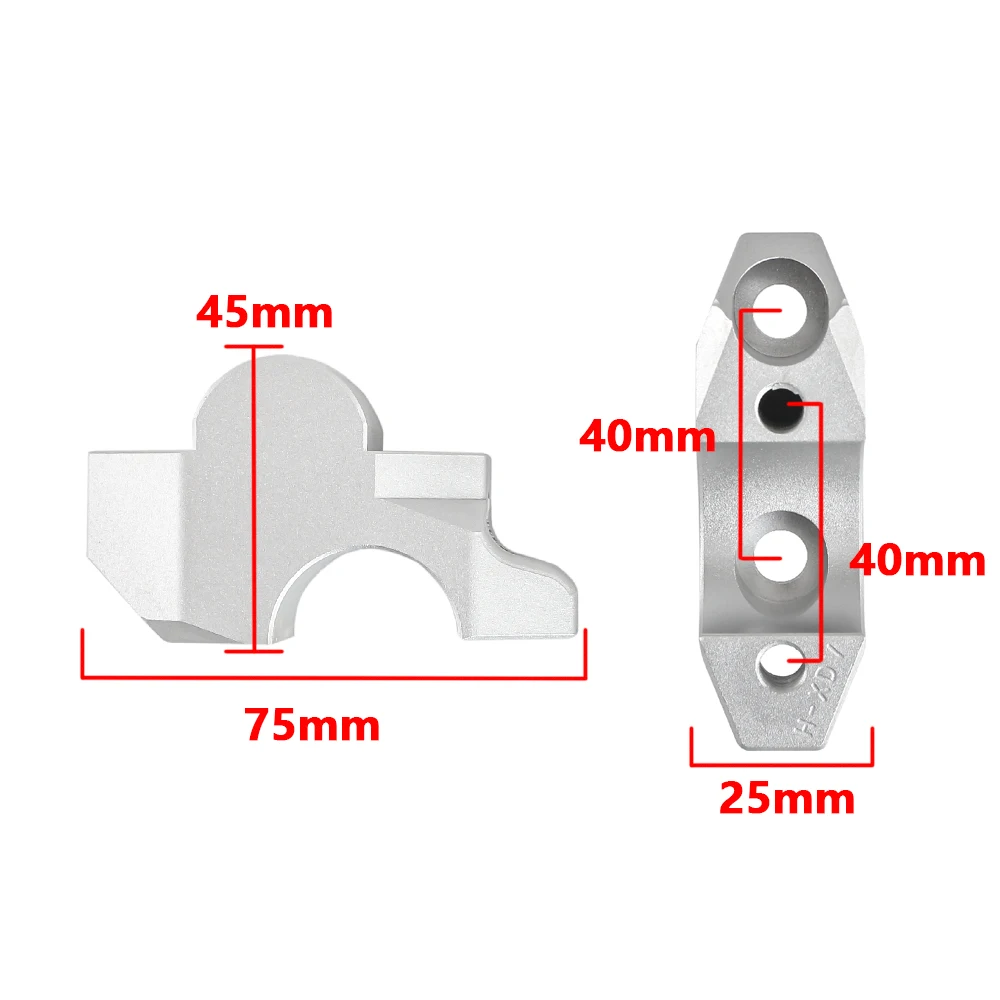 Moto CNC Guidon Risers Extend Clamp Adaptateur pour Honda XADV750 2017-2020 2021 X-ADV XADV 750 Riser Up 35mm vers l'arrière 10mm