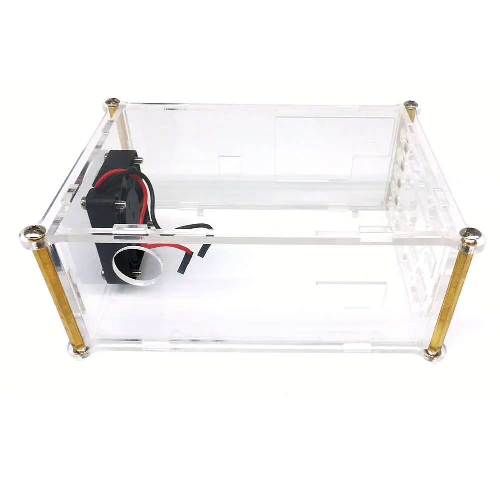 Raspberry X825 2.5 Inch Sata Hdd/Ssd Storage Expansion Board Acryl Case Voor Raspberry Pi 4B ( 4 Model B)