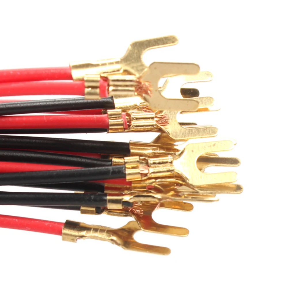 Linha de teste física da ligação da eletricidade do fio experimental do circuito de fio da forquilha em forma de u