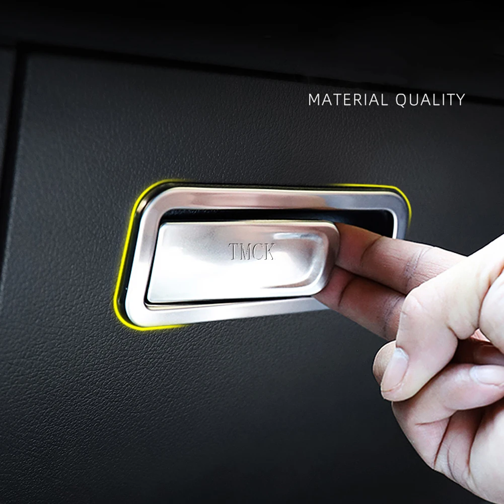 For Mercedes Benz A B CLA GLB GLA Class W177 W247 C118 W118 X247 H247 Car Accessories Copilot Glove Box Handle Switch Cover Trim