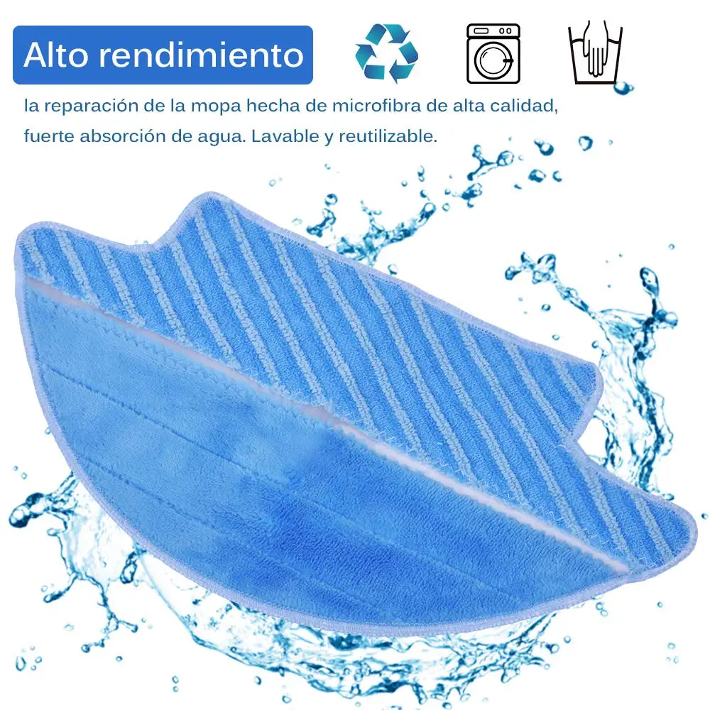 Сменный комплект для робота-пылесоса Cecotec Conga Excellence 3090, 4 Hepa фильтра + 4 боковые щетки + 2 швабры + 1 основная щетка