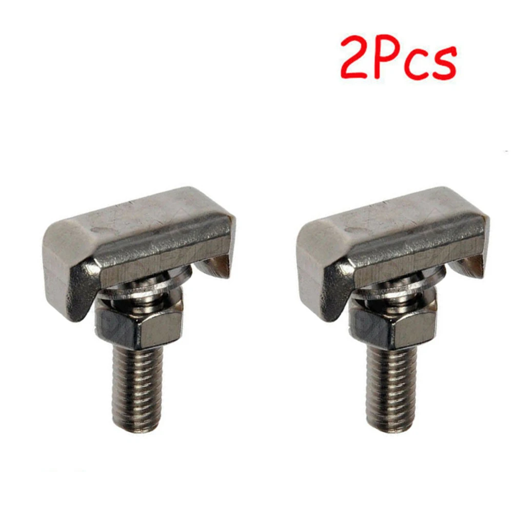 Brand New High Quality 2Pcs Battery Cable Terminal Connectors Car T-Bolt Replace 19116852 Stainless Steel