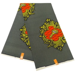 Wax authentique en Polyester ankara, étoffe de haute qualité, étoffe imprimée pour couture de chevaux, longueur 6 yards