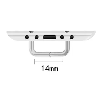 10 ks nerezových konektorů 14 mm pro adaptér pro Apple Watch 38 mm 40 mm 41 mm 42 mm 44 mm 45 mm Series 3 4 5 6 7 8 iWatch řemínek 8 nejlepší prodej iBus Apple Watch Series 3 - №4