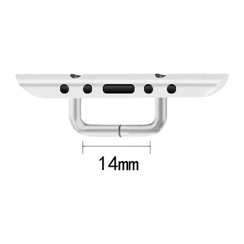 10 st. kontaktdon i rostfritt stål 14 mm för Apple Watch-adapterarmband 38 mm 40 mm 41 mm 42 mm 44 mm 45 mm serie 3 4 5 6 7 8 iWatch-armband 8 best sales Apple Watch-armbandskontakt - №6