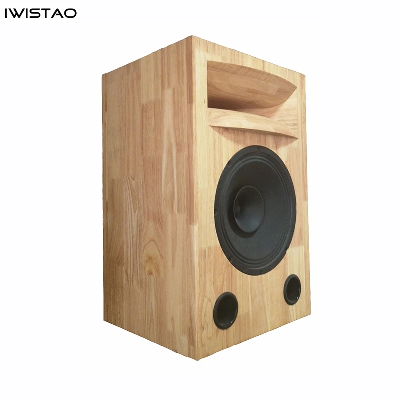 IWISTAO HIFI 12 인치베이스 스피커 플러스 트위터 혼 빈 캐비닛 1pc 솔리드 우드 반전 튜브 앰프 용 스피커 유닛 없음 DIY