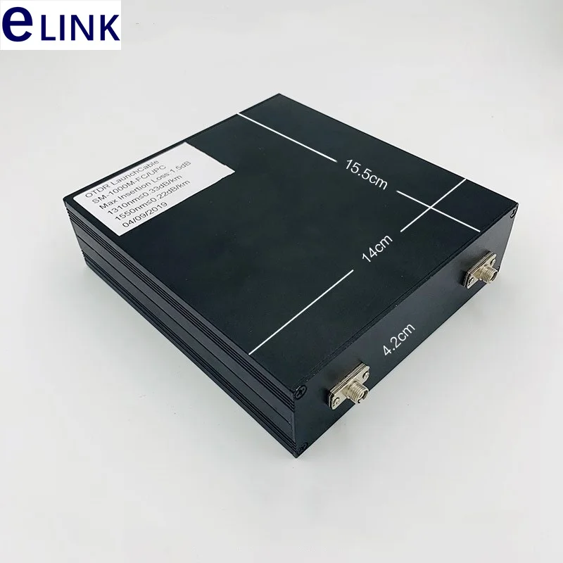 Scatola per cavi di lancio OTDR Fibra nuda OTDR, alloggiamento in metallo FC SC UPC MM, 50 um, 125um, FTTHELINK, 500 m, 1 km, 2 km
