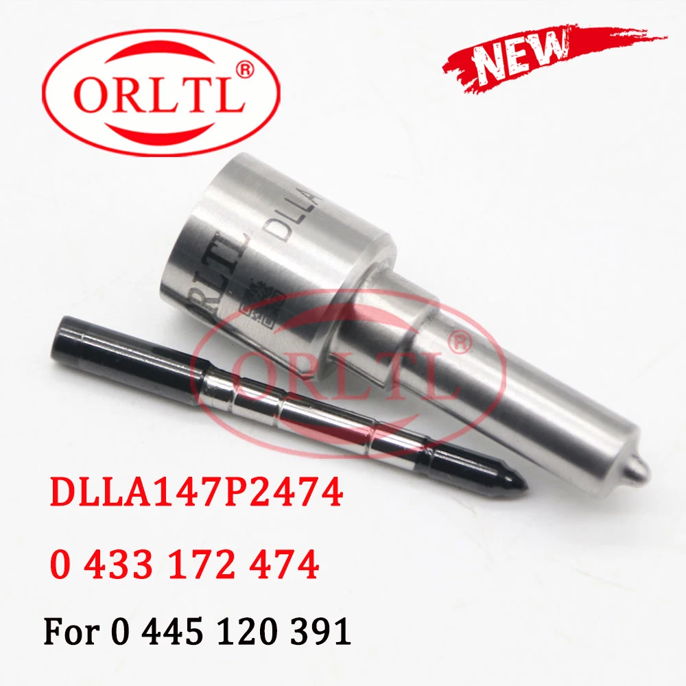 Diesel Injector DLLA147P2474(0433172474) Common Rail Injector Spray Nozzle DLLA 147P 2474 Black Needle Nozzle for 0445120391