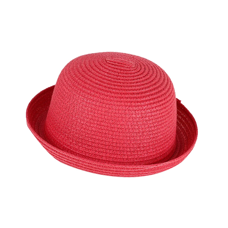 Sombrero de paja para bebé, decoración de personajes para niños, gorros de Sol para niña y niño, gorra de cubo, gorras de Panamá para playa, venta