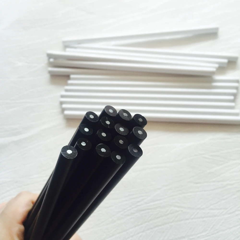 100pcs wooden pencil black and white pencils for school items cute stationery kids pencils writing drawing wholesale