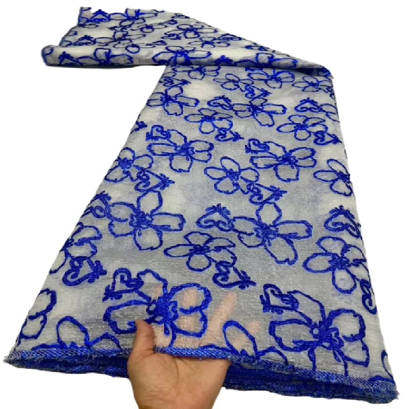 African Lace Fabric High Quality Inventory Promotion Nigerian Lace Dress  Lace Fabric For Evening Party Dress