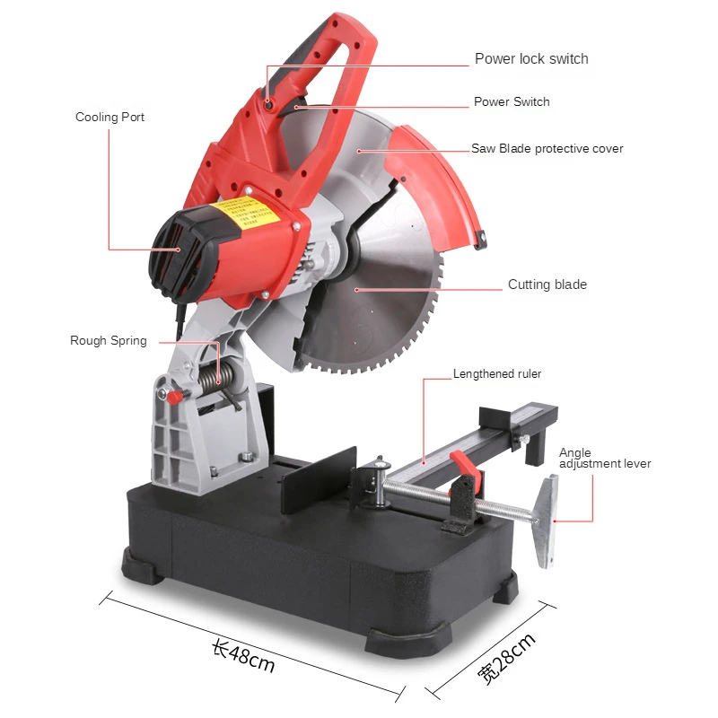 Metal Circular Saw Cold Cutting Saw 14 inch 355 Profile Pipe Cutting Machine Rebar Free Burr Cold Saw-Cutting-Off Machine