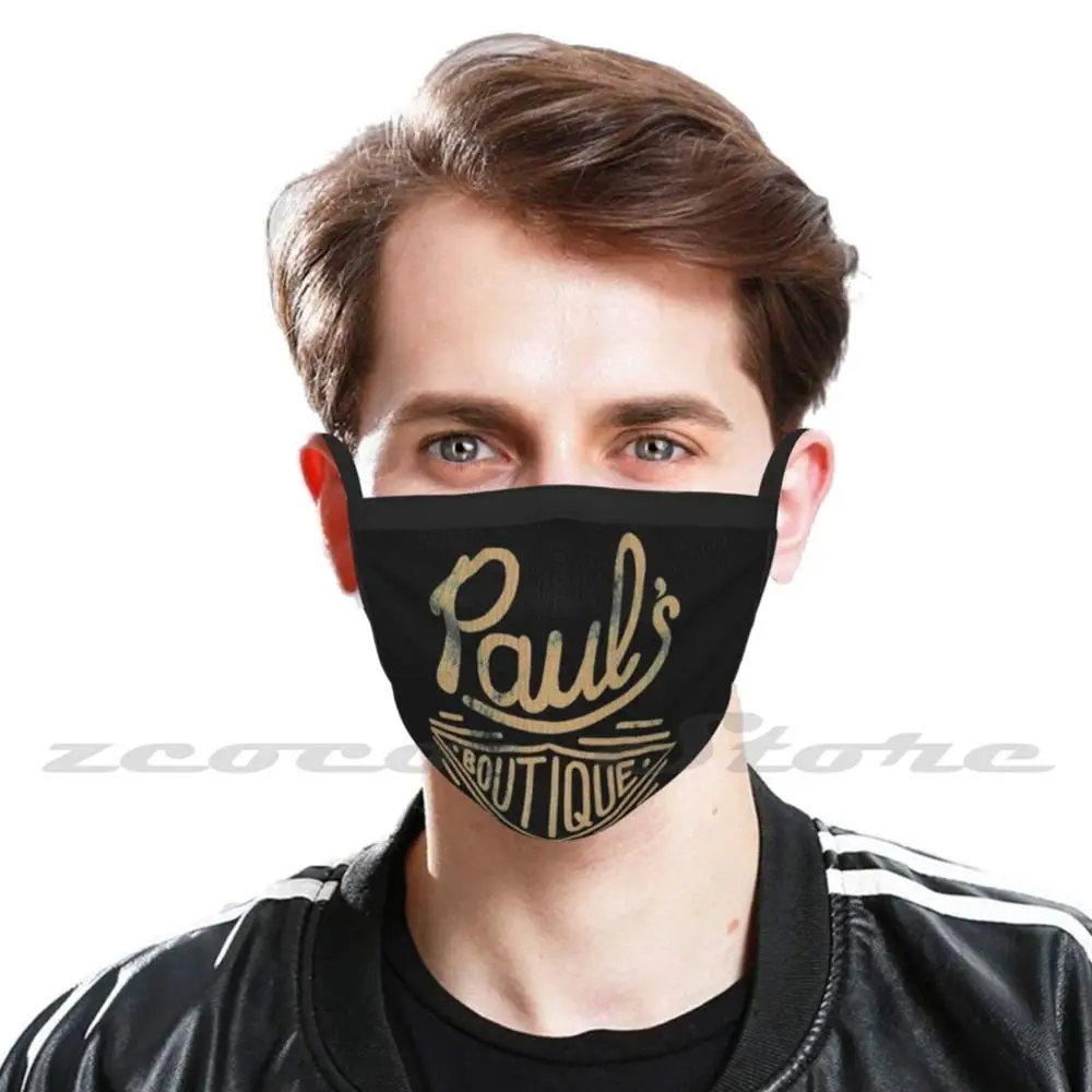 Paul’S Boutique Ny Mask Diy Washable Filter Pm2.5 Mouth Trending 80S New York Rapper Sabotage Adrock Mca Pauls