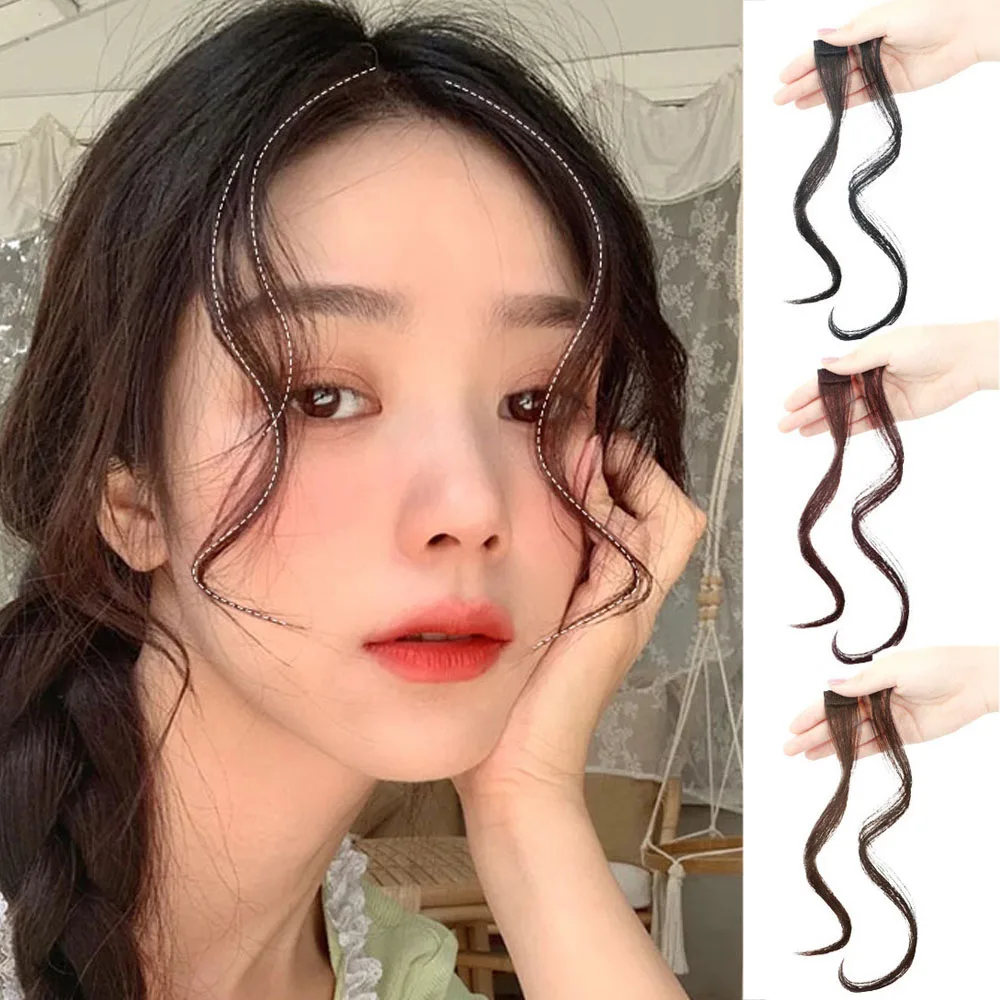 French Style Synthetic Air Bangs Women Fake Bangs Hair Piece Clip In Hair Extensions Blend Hair Clip In Hair Bangs Hairpiece