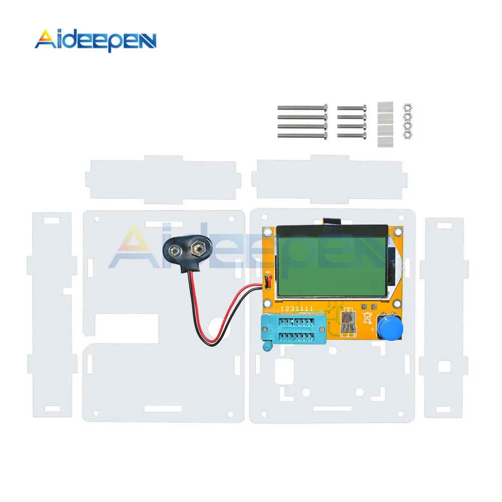 Clear Acrylic Case Shell Housing For LCR-T4 M328 Transistor Tester Capacitance ESR Mega328 Diy Kit (Only Case)