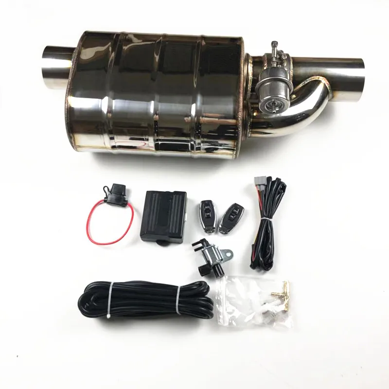 

Car Valve Exhaust Pipe Vacuum Pump Variable Mufflers Stainless Steel Universal 51.60.63.70.76MM Embossing Remote