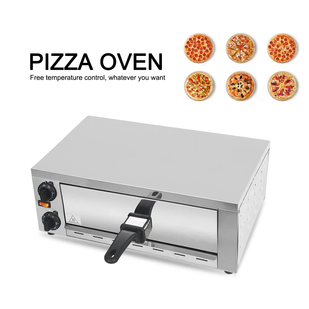 ITOP piec do pizzy 12 \'\'komercyjna kuchnia Euipment 15 minutnik z uchwytem łatwa W obsłudze Mini Pizza 220V 1130W