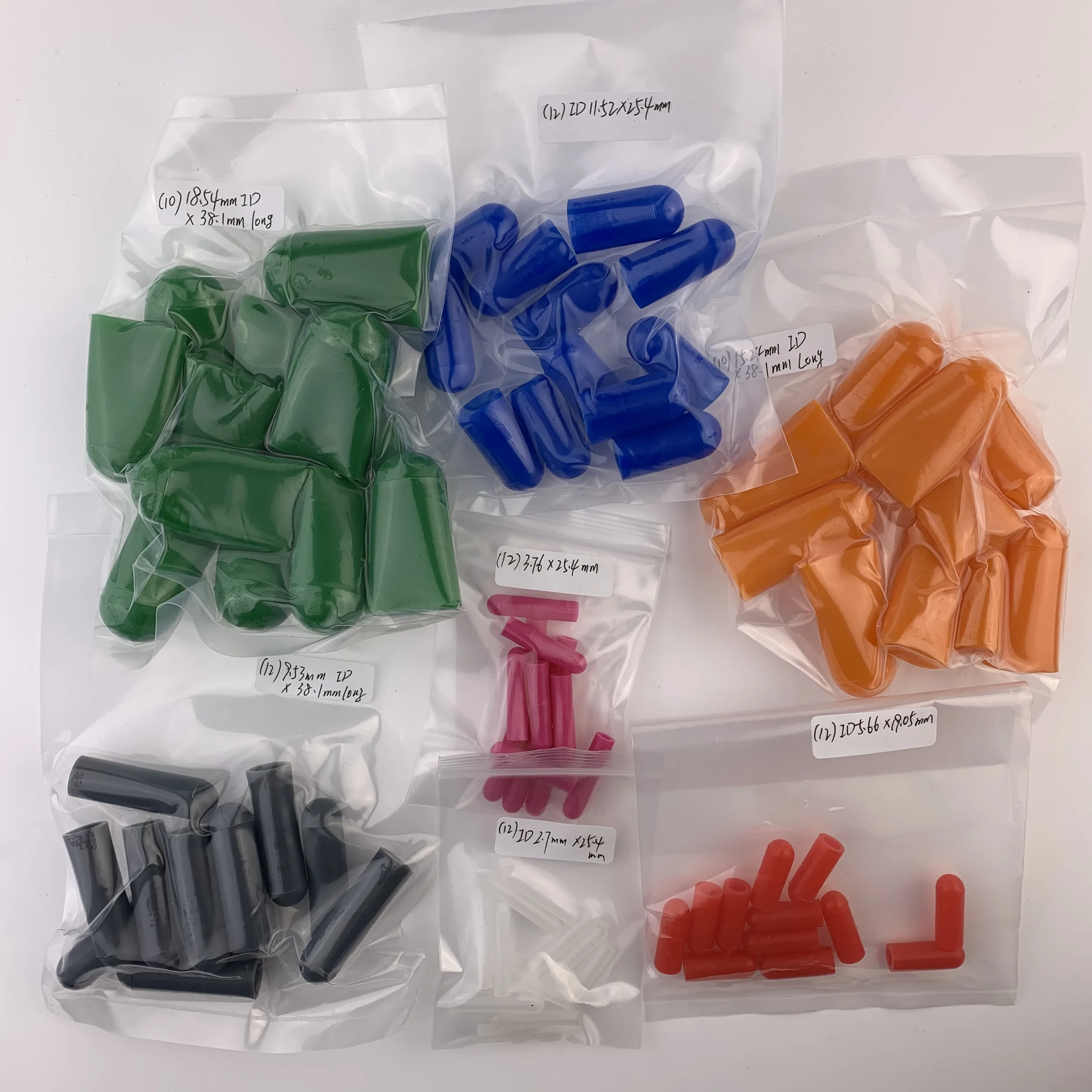 80Pcs ID 2.7mm~18.54mm High Temp Silicone Rubber Protective Caps Assortment Kit, Masking Kit for Powder Coating, Painting