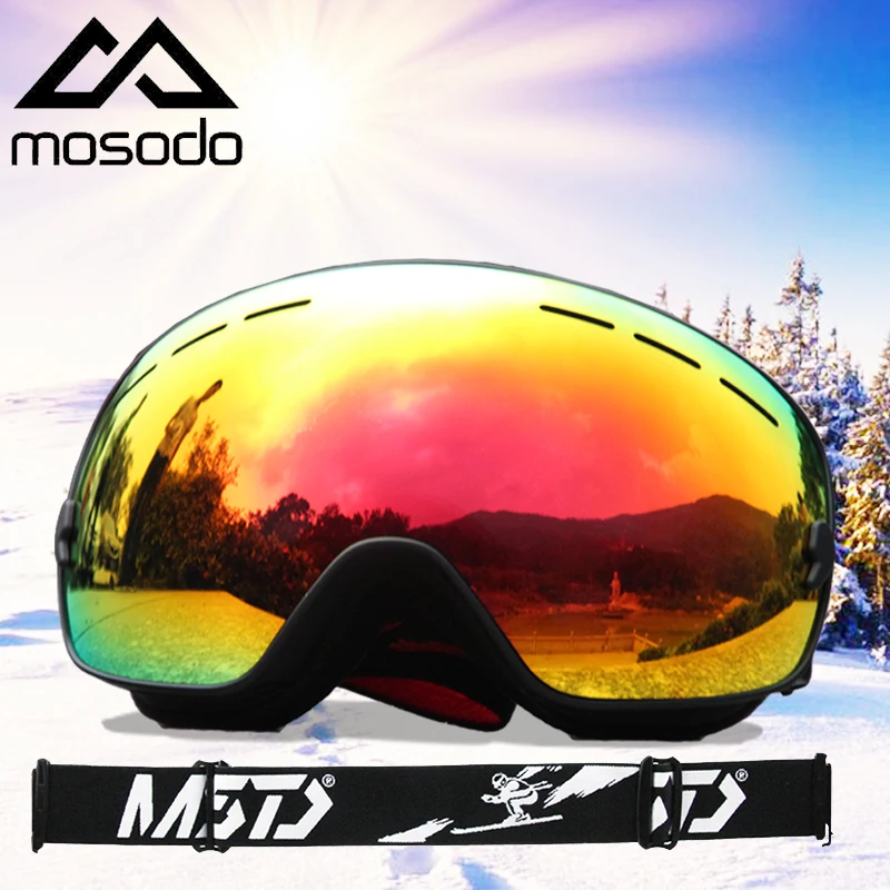 Mosodo Ski Goggles Parent Child Style Snowboard Anti-Fog Polarized Eyewear Snow Large Spherical Men And Women Ski Glasses