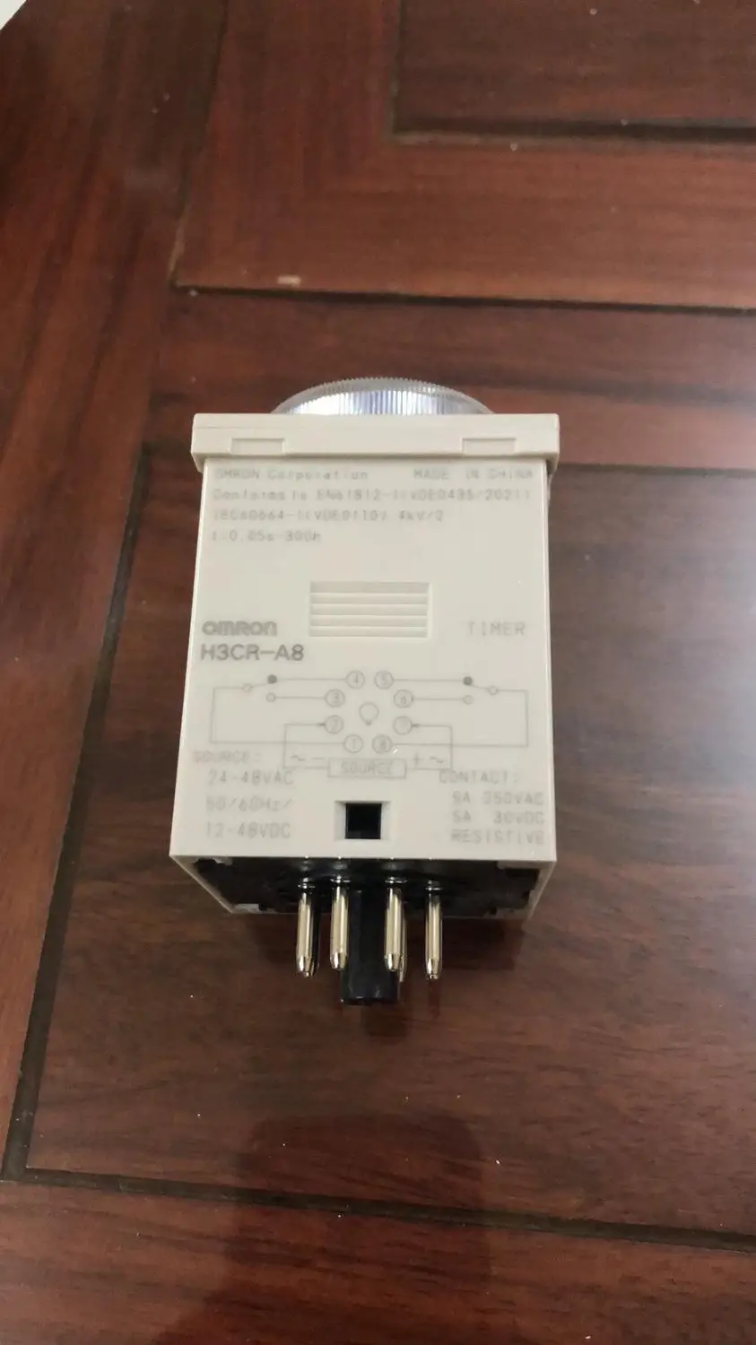 Imagem -03 - Original Omron Relé de Tempo 2448vac 12-48vdc H3cr-a8 Novo e