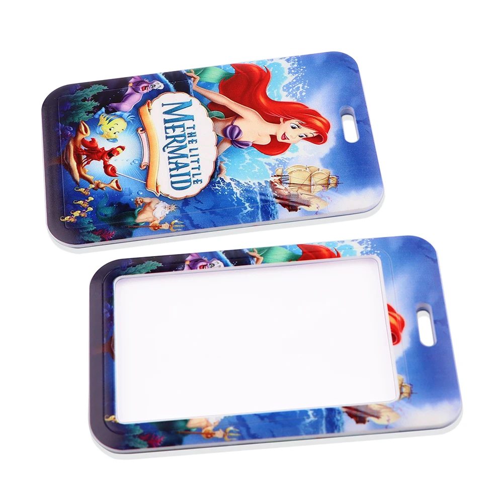 YQ338 The Little Mermaid Lanyard Cartoon Phone Rope Key ID Metro Card Sleeve Badge Holder Neck Strap Keychain Lariat Hot Gifts