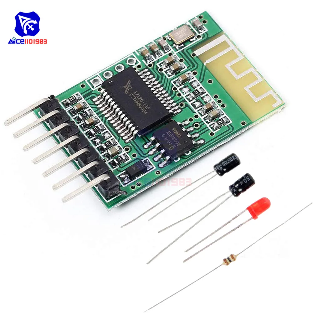 diymore Bluetooth 4.2 Receiver Audio Stereo Module 3.7V/5V Mono 7PIN Output Speaker Amplifier Board with Capacitor Resistor