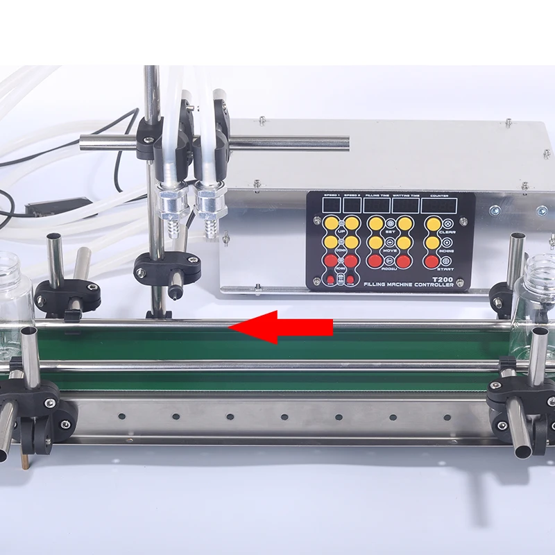 Machine de remplissage de liquide automatique à 2 têtes, ligne d'assemblage, bouteille d'alcool, de vin en spray, d'eau minérale