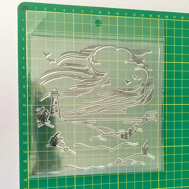 Timbre artisanal Vintage à bordure creuse pour la fabrication de cartes,timbres en bois et