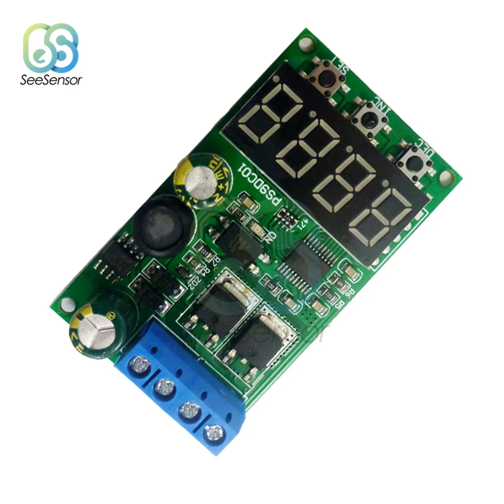 PS9DC01 DC 6-30V 15A Battery Discharge Protection Module Multipurpose Battery Discharge Protector for Lead-acid Lithium Battery