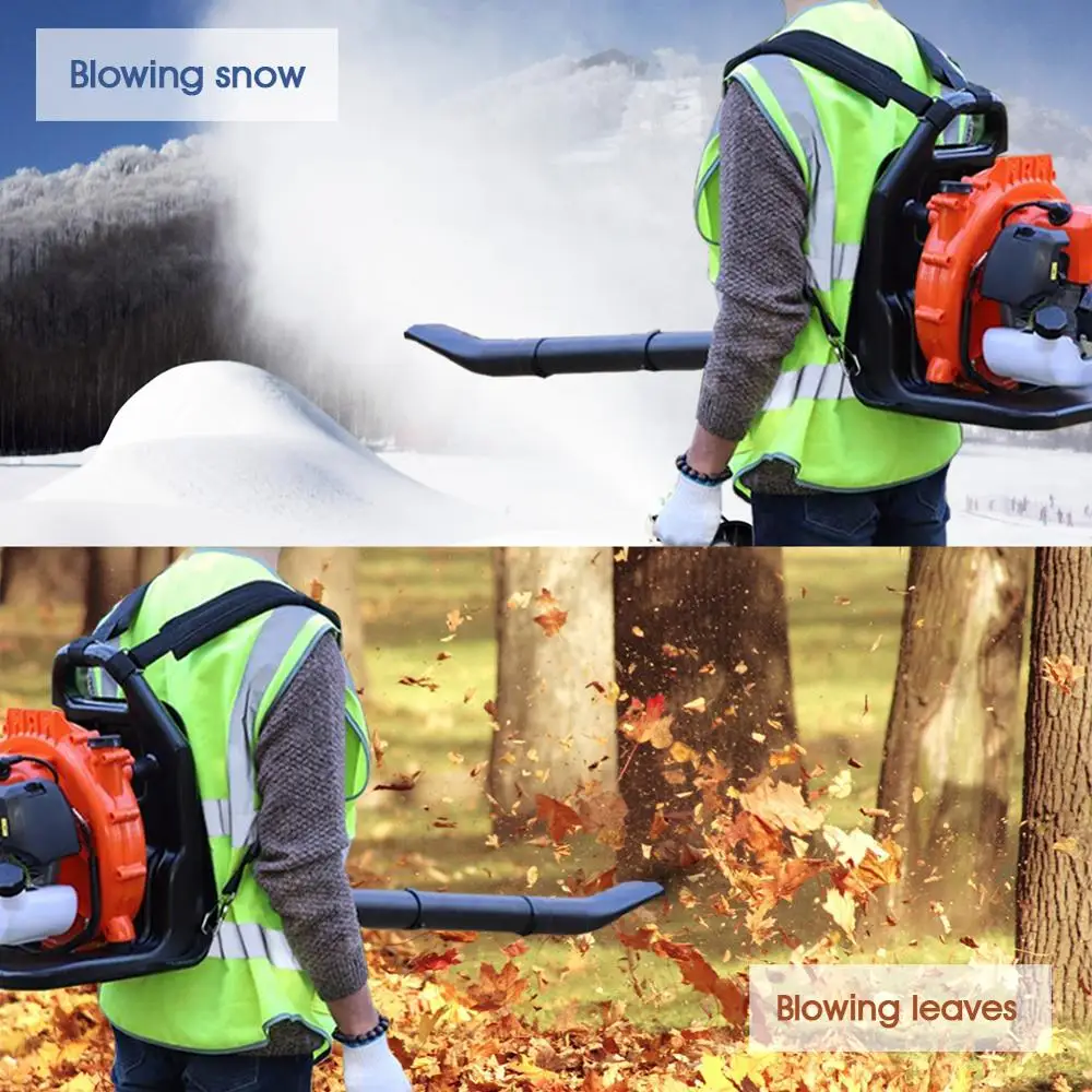 EB808A Gasoline Snow Blower Handheld 1.6HP Cordless Dust Collector Fan Spray Vacuum Cleaner Forest Fire Extinguisher