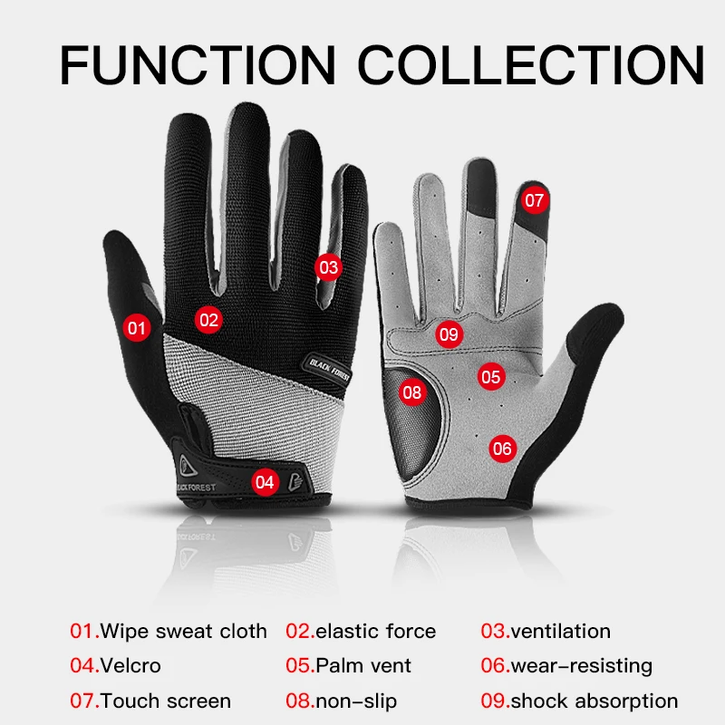 Touch Screen Tactical Gloves Breathable With Sweat Towel Full Finger Hiking Gloves Outdoor Climbing Hiking Running